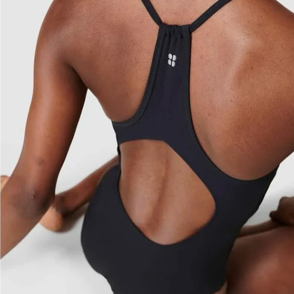 Sweaty Betty Black One-piece Back Cutout Swimsuit Sz S (NWOT)